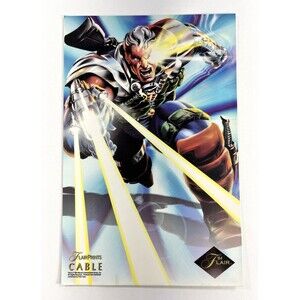 Vintage 1994 Flair Prints  Marvel Comics Cable Jumbo 6 1/2" X 10" Print